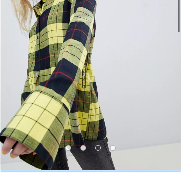 Cheap Monday flannel check shirt in plaid - Picture 3 of 9